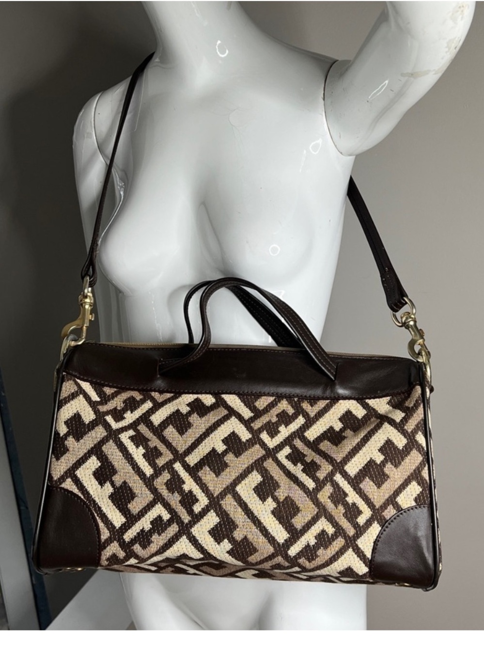 Fendi Zucca Boston Bag - Picture 11 of 13
